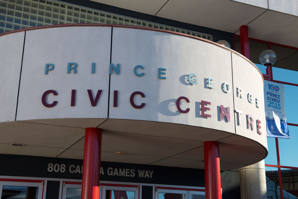 civic-centre downtown Prince George, BC